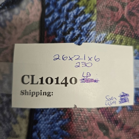 La Belle Womens Faux Wrap V Neck‎ Dress Size Medium Blue Green Red Retro Y2K USA - Picture 10 of 10